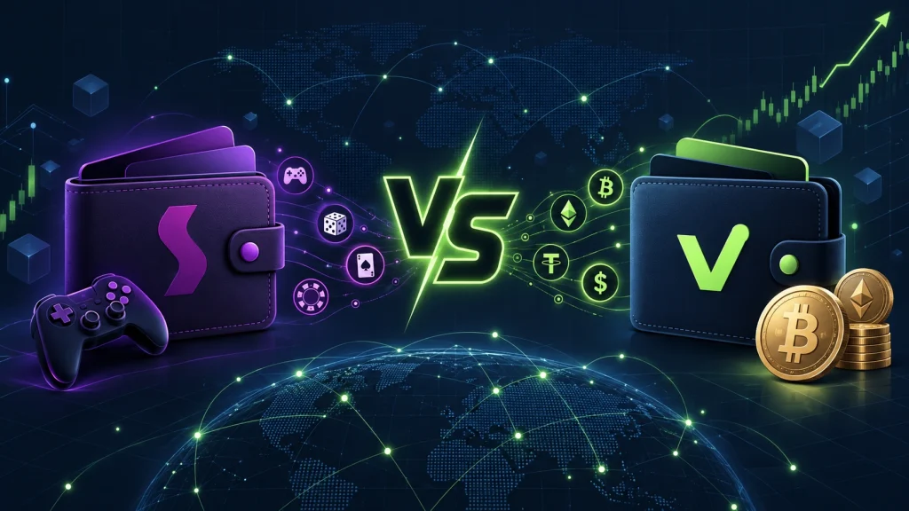 Porównanie Skrill i Volet – portfel do gier i krypto.