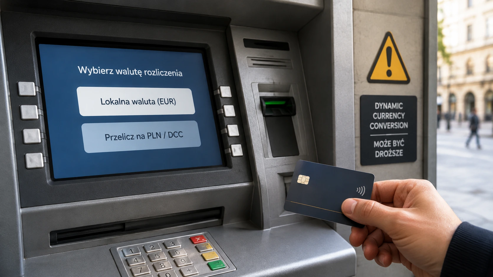 Wypłata gotówki kartą Volet: unikaj DCC i opłat surcharge na bankomatach (2026)